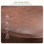 EUREKA ERGONOMIC Executive Office Chair, Mid Century Modern Leather Desk Chair with Pocket Spring Cushion, Adjustable Headrest & Lumbar Support, Comfy Rolling Work Chair, Saddle Brown