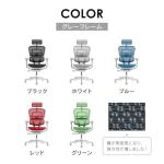 Ergohuman2 EHP2-HAM-DR-GF-BK(PU) 445411 Office Chair with Headrest, Elevation Type, Memory Locking Function, Elastomeric Mesh, PU Caster, Pro High Type, Frame: Gray, Mesh: Black