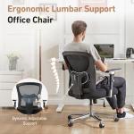 NEWBULIG Office Chair Ergonomic Desk Chair, Big & Tall 500 LBS Home Mesh Office Desk Chairs with Wheels, Comfortable Gaming Chair, High Back Computer Heavy Duty Chair for Long Hours (Black)