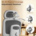 Livegift Ergonomic Office Chair with Lumbar Support,Headrest, and6D Armrests - Mesh Computer Chair with Coat Hook-500 lbsWeight Capacity - Extra-Wide Seat- High-Back Office Chair, Black