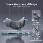 Hbada E3 Ultra Ergonomic Chair, with 3-Zone Dynamic Lumbar Support, 360° Mechanical Armrest, 4D Adjustable Headrest, Aluminum Alloy, Mesh Chair Grey