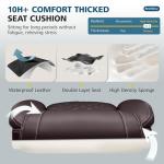 Office Chair, Executive Leather Office Chairs with Rocking Function, Big and Tall Ergonomic Computer Chair with Lumbar Support Flip-Up Armrests, Comfortable Gaming Chairs for Home Ofiice