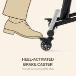 DR.LOMILOMI Ergonomic Kneeling Chair with Backrest, Improve Posture, Thick Cushions, Locking Wheels for Home & Office, AKONI 512 (with Back, Vanilla)