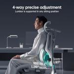 Hbada E3 Ultra Ergonomic Chair, with 3-Zone Dynamic Lumbar Support, 360° Mechanical Armrest, 4D Adjustable Headrest, Aluminum Alloy, Mesh Chair Grey