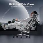 Hbada E3 Ultra Ergonomic Chair, with 3-Zone Dynamic Lumbar Support, 360° Mechanical Armrest, 4D Adjustable Headrest, Aluminum Alloy, Mesh Chair Grey