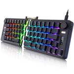 Koolertron Programmable Ergonomic Split Keyboard,One-Handed Mechanical Gaming Keypad with RGB Backlit, Portable Single-Hand Design for Windows/Mac, Ideal for Gaming & Productivity