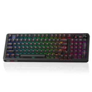 wegear Cherry x PIXIU 98 8KHz Esports Gaming Mechanical Keyboard, 8000Hz Polling, MX2A Brown Switches, Tri-Mode Bluetooth/2.4G/USB-C Wired, Hot-Swap Gasket Custom Keyboard with Knob, PBT, RGB Backlit