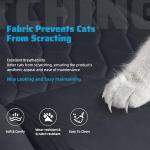 Large High Back Office Chair with Flip Arms- Executive Desk Chair with Locking Wheels, Adjustable Lumbar Support, Ergonomic Breathable Fabric Computer Chair Prevents Cats Scratching