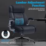 Large High Back Office Chair with Flip Arms- Executive Desk Chair with Locking Wheels, Adjustable Lumbar Support, Ergonomic Breathable Fabric Computer Chair Prevents Cats Scratching