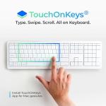 Clevetura 1 Mac | Touch On Keys & Gestures AI Keyboard | Bluetooth & USB-C | Low Profile Silent Scissor Keys | Interactive RGB | Aluminum Chassis | Compatible with Mac/iPad/AppleTV/VisionPro