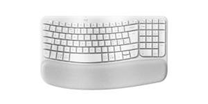 Logitech Wave Keys Keyboard RF Wireless + Bluetooth QWERTY, W128821277 (Wireless + Bluetooth QWERTY Danish, Finnish, Norwegian, Swedish White)
