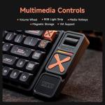 IQUNIX Magi96 Pro Low-Profile Mechanical Keyboard, Creamy Keyboard with Number Pad, Wireless 96% Layout with Media Controls, Full Aluminum, Hot-Swappable, RGB Backlit, VIA Customizable (White)