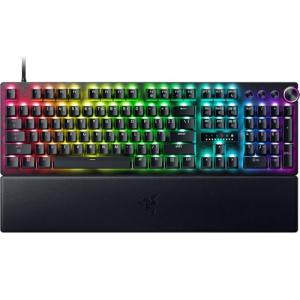 Razer Huntsman V3 Pro 8KHz Esports Gaming Keyboard: Analog Optical Switches Gen 2-8000 Hz Polling Snap Tap - Rapid Trigger - Adjustable Actuation - Media Controls - PBT Keycaps - Black