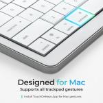 Clevetura 1 Mac | Touch On Keys & Gestures AI Keyboard | Bluetooth & USB-C | Low Profile Silent Scissor Keys | Interactive RGB | Aluminum Chassis | Compatible with Mac/iPad/AppleTV/VisionPro