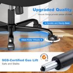 Vomena Office Chair Ergonomic Desk Chair with Comfy Mesh, Adjustable Height and Computer Use, for Home Office, Featuring Silent Wheel and Flip-Up Armrests, Comfortable for Long Hours