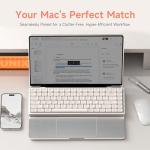 IQUNIX Magi75 Pro Low-Profile Wireless Mechanical Keyboard 75% Layout, Hot-Swappable Creamy Linear, RGB Backlit, Full Aluminum, VIA Customizable for Mac/Windows/Linux (Media Controls)