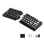 NocFree Lite Wireless Split Keyboard Mechanical - Linear Switches, RGB, Foam, Hot Swappable, Compact 60% Layout, PBT Keycaps Programmable for Mac & Windows Black