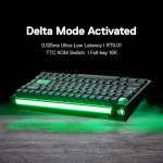 MelGeek MADE84 Pro Wired Gaming Keyboard, Magnetic Keyboard with Hall Effect, 75% Compact Rapid Trigger, Hot-Swappable, RGB Snap Tap & Adjustable Actuation, Online HIVE Custom (DF Green)