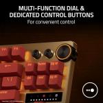 Razer Huntsman V3 Pro TKL Esports Gaming Keyboard: Analog Optical Switches Snap Tap - Rapid Trigger - Adjustable Actuation - Media Keys & Dial - PBT Keycaps - Counter-Strike 2 Edition