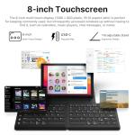 MP Mobile Pixels Tetra Wireless Ergonomic Keyboard, Split Keyboard with 8-inch Central Touchscreen, Modular Magnetic Design Foldable Bluetooth Keyboards, Customizable Shortcuts for Mac & Windows