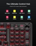 wegear PIXIU 98 Mechanical Gaming Keyboard with Knob, Cherry MX2A Red Switches, 8K Hz Polling, Tri-Mode Gasket Key-Board for PC/Mac/Laptop, Hot Swappable, PBT, RGB Backlit, 95 Keys