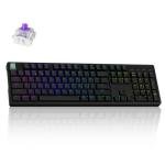 Keychron K10 HE Rapid Trigger Gaming Keyboard Wireless, Hall Effect Magnetic Switch Hot Swappable, 2.4 GHz/Bluetooth/Wired Adjustable Actuation, Full-Size Custom RGB for Mac Windows Linux