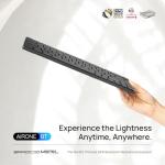 BAROCCOMiSTEL MiSTEL AIRONE BT Ultralight/Ultraslim Mechanical Keyboard, 65% Layout, Cherry MX ULP Switch, RGB Backlit, USB-C Cable, Windows/MacOS/iOS, Macro Support, Portabl, Black- Tactile