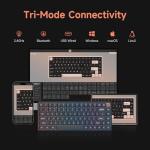 IQUNIX Magi96 Pro Low-Profile Mechanical Keyboard, Creamy Keyboard with Number Pad, Wireless 96% Layout with Media Controls, Full Aluminum, Hot-Swappable, RGB Backlit, VIA Customizable (White)