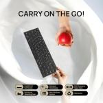 BAROCCOMiSTEL MiSTEL AIRONE BT Ultralight/Ultraslim Mechanical Keyboard, 65% Layout, Cherry MX ULP Switch, RGB Backlit, USB-C Cable, Windows/MacOS/iOS, Macro Support, Portabl, Black- Tactile