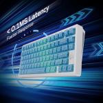 Mechanical Keyboard, Chilkey Slice75 HE Gaming Keyboard Wired, 75% Hall Effect Magnetic Aluminum Keyboard with WS Flux HE Clacky Switch, Rapid Trigger, 8K Polling, Per-Key RGB Custom, PC/Mac Support