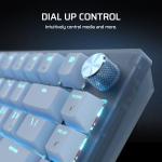 Corsair K65 Plus Wireless 75% RGB Hot-Swappable Mechanical Gaming Keyboard for Mac and iPad – Pre-Lubricated MLX Red v2 Linear Switches, Sound Dampening – QWERTY NA Layout – Glacier Blue