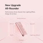 MelGeek MADE68 Ultra+ Wired Gaming Keyboard, Magnetic Keyboard with Hall Effect, 65% Compact Rapid Trigger, Hot-Swappable, RGB Snap Tap & Adjustable Actuation, HIVE Custom, Aluminum Case-Jelly Pink