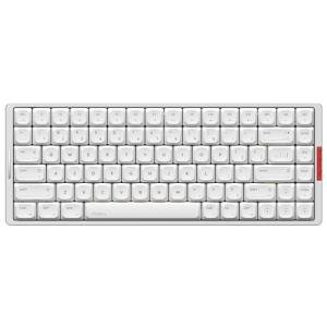 IQUNIX MQ80 Low Profile Mechanical Keyboard for Work and Gaming Tri Mode Wireless Wired CNC Aluminum Hot Swappable RGB Backlit Long Battery Life VIA Support (Silver)