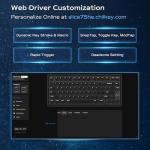 Mechanical Keyboard, Chilkey Slice75 HE Gaming Keyboard Wired, 75% Hall Effect Magnetic Aluminum Keyboard with WS Flux HE Clacky Switch, Rapid Trigger, 8K Polling, Per-Key RGB Custom, PC/Mac Support