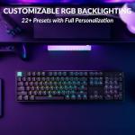 Keychron K10 HE Rapid Trigger Gaming Keyboard Wireless, Hall Effect Magnetic Switch Hot Swappable, 2.4 GHz/Bluetooth/Wired Adjustable Actuation, Full-Size Custom RGB for Mac Windows Linux