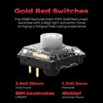 IQUNIX MQ80 Low Profile Mechanical Keyboard for Work and Gaming Tri Mode Wireless Wired CNC Aluminum Hot Swappable RGB Backlit Long Battery Life VIA Support (Silver)