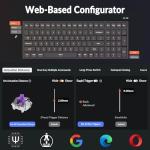 Keychron K4 HE 96% Wireless RGB Hall Effect Keyboard, Gateron Magnetic Switch, Analog Mode & Rapid Trigger, QMK/VIA, 2.4GHz/BT5.2/USB-C, Multitasker for Mac/Windows/Linux, Aluminum Frame - Black