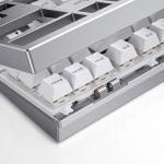 MCHOSE GX87 Ultra Wireless Mechanical Keyboard TKL 80% Gaming Keyboard Creamy QMK/VIA CNC Aluminum USB-C/BT5.0/2.4Ghz 8000mAh Battery Custom Hot Swappable RGB Backlit for Windows/Mac/PC White