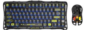 GravaStar Mercury K1 Lite Mechanical Gaming Keyboard with Mercury M2 Wireless Gaming