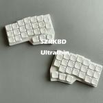 SZRKBDㅤ Corne Split Mechanical Keyboard Kit, 46-Key Ultrathin Portable, Hot-swappable Kaih V1/V2 Choc Switches,2.4G Wireless Vial Key Mapping Supported (White Full Keyboard)