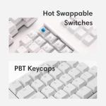 NocFree Lite: Wireless Ergonomic Split Mechanical Keyboard Hot Swappable, Compact 60% Layout, PBT Keycaps Programmable for Mac & Windows(Linear,New Standard Version)