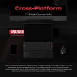 IQUNIX MQ80 Low Profile Mechanical Keyboard for Work and Gaming Tri Mode Wireless Wired CNC Aluminum Hot Swappable RGB Backlit Long Battery Life VIA Support (Silver)