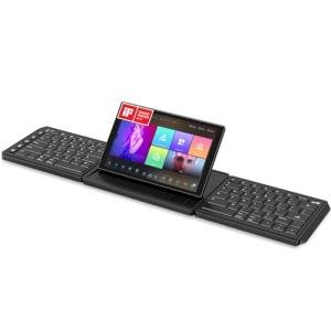 MP Mobile Pixels Tetra Keyboard with 8" Touchscreen, Customizable Hotkeys Wireless Ergonomic Keyboards, 3 Modular Layouts, Bluetooth Connectivity, USB-C Charging, Portable Keyboard for Windows/Mac