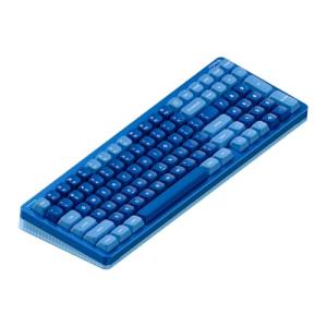 nuphy Halo96 V2 Wireless Keyboard,Gasket Structure,96% Hot Swappable Gaming Keyboard, 99 Kyes RGB Backlit Mechanical Keyboard, Support QMK/VIA,Bluetooth/USB-C/2.4GHz-Blue,Mint Switches (37gf)