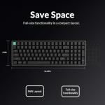 Keychron K4 HE 96% Wireless RGB Hall Effect Keyboard, Gateron Magnetic Switch, Analog Mode & Rapid Trigger, QMK/VIA, 2.4GHz/BT5.2/USB-C, Multitasker for Mac/Windows/Linux, Aluminum Frame - Black