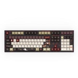 GENSHIN IMPACT Hu Tao: Fragrance in Thaw Themed Mechanical Keyboard Kailh Box Red Switches 108 Keys