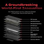 IQUNIX MQ80 Low Profile Mechanical Keyboard for Work and Gaming Tri Mode Wireless Wired CNC Aluminum Hot Swappable RGB Backlit Long Battery Life VIA Support (Silver)