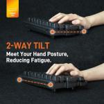 BAROCCOMiSTEL MD770 Classic Black/WF, TKL Ergonomic Mechanical Keyboard, Cherry MX, Split-Alice Layout, PBT DoubleShot Keycap, Mac/Windows OS Compatible (Blue)