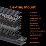 IQUNIX Magi65 Low Profile Mechanical Keyboard Wireless 65% Keyboard Ultra Slim for Creamy Typing, Hot Swappable, RGB Backlit, PBT Keycaps, Aluminum Case, BT/2.4G/USB-C, for Mac/Windows (Shadow Black)