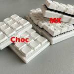SZRKBDㅤ Corne Split Mechanical Keyboard Kit, 46-Key Ultrathin Portable, Hot-swappable Kaih V1/V2 Choc Switches,2.4G Wireless Vial Key Mapping Supported (White Full Keyboard)